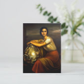 Pintura "La Fuensanta" Julio Romero de Torres Feestdagenkaart (Staand voorkant)