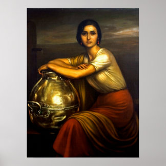 Pintura "La Fuensanta" Julio Romero de Torres Poster