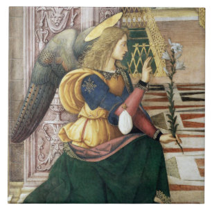 Pinturicchio Renaissance Angel Art Tegel of Trivet Tegeltje