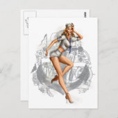 pinup 2 briefkaart (Voorkant / Achterkant)