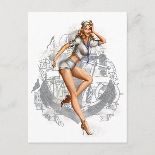 pinup 2 briefkaart (Voorkant)