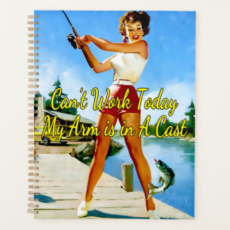 Pinup Catching Fish by Gil Elvgren, 1950 Planner