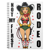 Pinup Cowgirl, Niet Mijn Eerste Rodeo Citaat, Grap