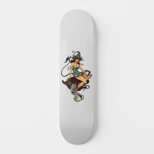 PINUP DEER VROUW #2 SKATEBOARD (Voorkant)