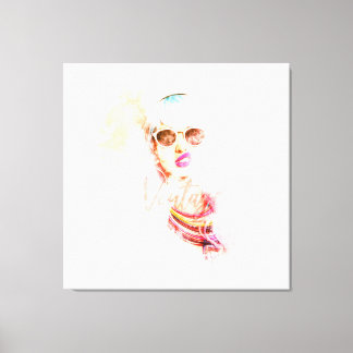 Pinup Girl  Canvas Afdruk