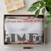 Pinup Girl en Parrot  Tissuepapier (Geschenk)