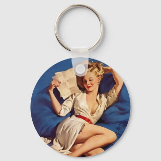 Pinup girl sleutelhanger