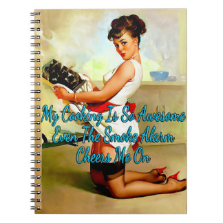 Pinup Let's Eat Out van 1950 door Gil Elvgren Notitieboek