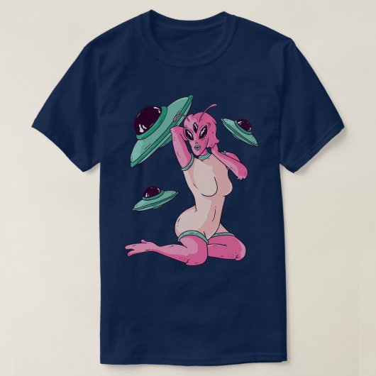PinUp Meisje T-shirt (Design voorkant)