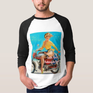 Pinup motorfiets t-shirt