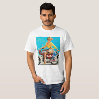 Pinup motorfiets t-shirt