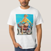 Pinup motorfiets t-shirt (Voorkant)