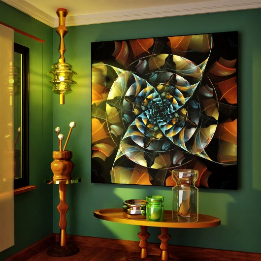 Pinwheel Abstrait Art Enveloppé Toile Impression