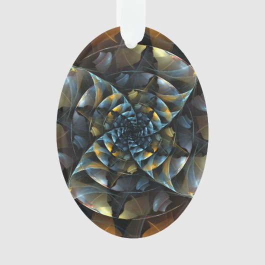 Pinwheel Art Abstrait Acrylique Oval (devant)