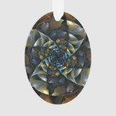 Pinwheel Art Abstrait Acrylique Oval (dos)