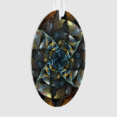 Pinwheel Art Abstrait Acrylique Oval (devant)