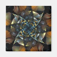 Pinwheel - Magnet Carré d'art Abstrait