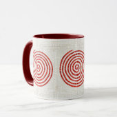 PINWHEEL MOSAIC Maroon Combo Mug (Devant gauche)