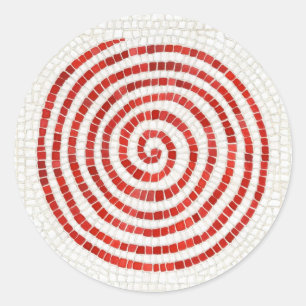 PINWHEEL MOZAÏEK Kleine ronde Stickers