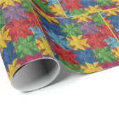 Pinwheel Patchwork Quilt Pattern Cadeaupapier (Rol Hoek)