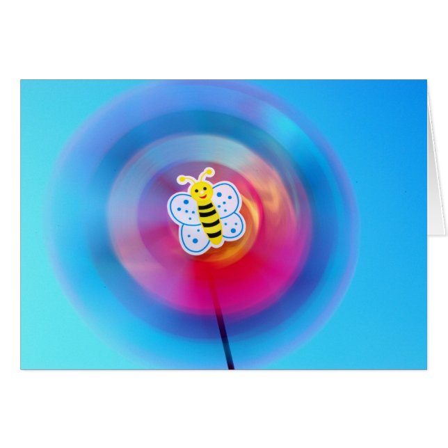 Pinwheel speelgoed-kaart (Voorkant Horizontaal)