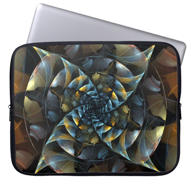 Pinwheels Abstracte laptophoes Laptop Sleeve (Voorkant)