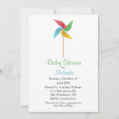 Pinwheels Baby shower Uitnodiging (Voorkant)