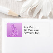 Pinwheels Cat - lavender, paars Etiket (Insitu)