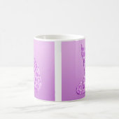 Pinwheels Cat - lavender, paars Koffiemok (Center)