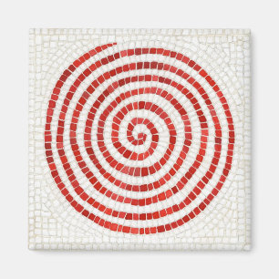 Pinwheels Mosaic Square Magnet Magneet