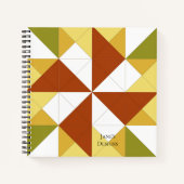 Pinwheels Quilt Bock Quilters Notitieboek (Voorkant)