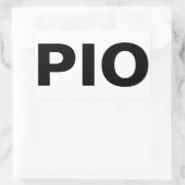 PIO : feuille de stickers rectangulaires par ALXSw (Sac)