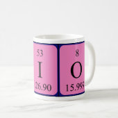 Pio tasse de nom de table périodique (Devant droit)