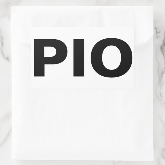 PIO: vel rechthoekige stickers van ALXSw (Tas)