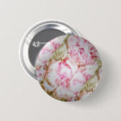 Pioen Bliss Ronde Button 5,7 Cm (Voorkant /achterkant)