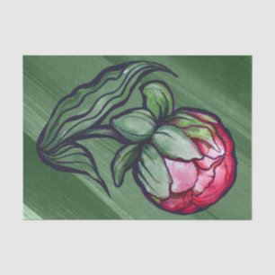 Pioen Bloem Pioen Tuinier kunst Roze Tissuepapier
