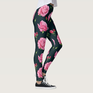 pioen bloemige leggings