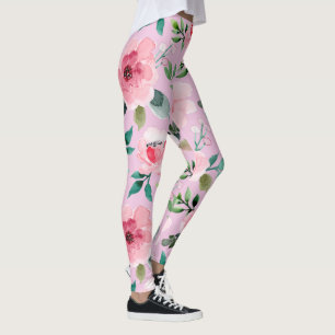 pioen bloemige leggings