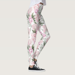 pioen bloemige leggings