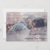 Pioen Bloemige Trouw & Foto Uitnodiging (Voorkant)