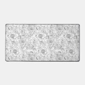 pioen bloemmotief bureaumat (Voorkant)