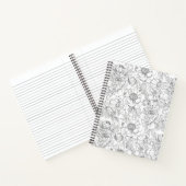  pioen bloemmotief notitieboek (Binnen)