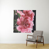 Pioen boeket close-up: roze rood wandkleed (In Situ (horizontaal))