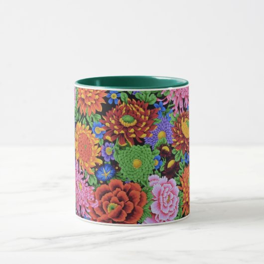 Pioen en Chrysanthemum mok (Midden)