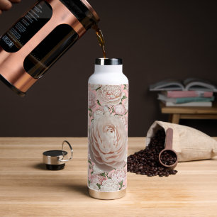 Pioen Genade Elegante Bloemkunst Waterfles