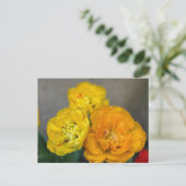 Pioen tulp briefkaart (Staand voorkant)