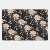 Pioenbloem bloemmotief huwelijksverjaardag inpakpapier vel (Voorkant 2)