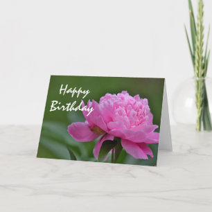 Pioenbloem foto kaart