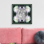 Pioenbloem Frame Maak Je Eigen Foto Canvas Afdruk (Insitu (Woonkamer))