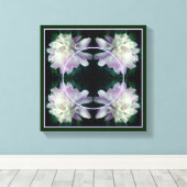 Pioenbloem Frame Maak Je Eigen Foto Canvas Afdruk (Insitu (Houten vloer))